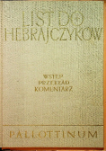 List do Hebrajczyków Wstęp przekład komentarz Tom X