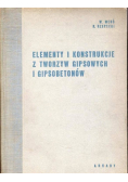 Elementy i konstrukcje z tworzyw gipsowych i gipsobetonów