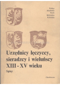 Urzędnicy łęczyccy sieradzcy i wieluńscy