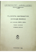 Filozofia matematyki Antologia tekstów