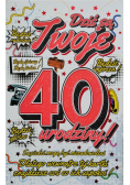 Karnet Urodzinowy 40