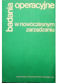 Badania operacyjne w nowoczesnym zarządzaniu