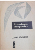 Znaki równania