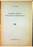 Włoska ustawa o ślubach kościelnych 1930 r.