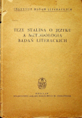 Tezy Stalina o języku a metodologia badań literackich