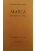 Maria powieść Ukraińska reprint z 1825 r