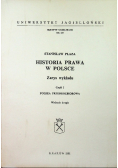 Historia prawa w Polsce Część I