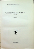 Warszawa XIX wieku 1795 1918 Zeszyt 1