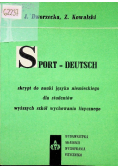 Sport deutsch skrypt do nauki języka niemieckiego dla studentów wyższych szkół wychowania fizycznego