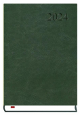 Terminarz 2024 A5 dzienny Asystent zielony