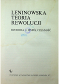Leninowska teoria rewolucji historia i współczesność