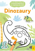 Kolorowanka z naklejkami Dinozaury