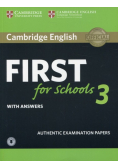 Cambridge English First for Schools 3 with answers