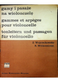 Gamy i pasaże na wiolonczelę