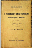 O psałterzu Floryańskim łacińsko-polsko-niemiecki 1971 r.