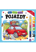 Mały artysta koloruje pojazdy