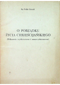 O porządku życia chrześcijańskiego
