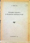 Włoska ustawa o ślubach kościelnych 1930 r.