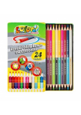 Kredki Premium Kolori dwustronne 24 kolory PENMATE