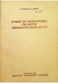 Formy do prasowania tworzyw termoutwardzalnych