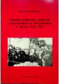 Stosunki polityczne społeczne i ruch narodowy w Pszczyńskiem w latach 1918 - 1922