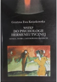 Wstęp do psychologii hermeneutycznej