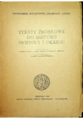 Teksty źródłowe do historii Świdnicy i okręgu