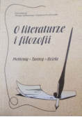 O literaturze i filozofii