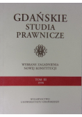 Gdańskie studia prawnicze tom III