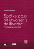 Spółka z oo od utworzenia do likwidacji