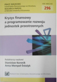 Kryzys finansowy a programowanie rozwoju jednostek przestrzennych