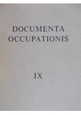 Documenta occupationis IX