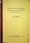Prawo międzynarodowe i historia dyplomatyczna Tom I
