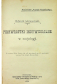 Pierwiastki indywidualne w socjologji 1899 r.