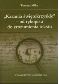 Kazania świętokrzyskie  od rękopisu do zrozumienia tekstu