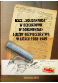 NSZZ solidarność w Bełchatowie w dokumentach służby bezpieczeństwa w latach 1980 - 1989