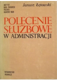 Polecenie służbowe w administracji