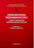 Uwarunkowania przedsiębiorczości