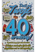 Karnet Urodzinowy 40