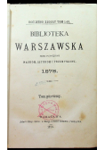 Biblioteka Warszawska 1878 tom CXLIX