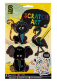 Scratch Art zwierzątka do rysowania 4 sztuki