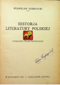 Historja literatury polskiej  1927 r