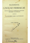 Rudimenta Linguae Hebraicae 1929 r.