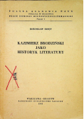 Kazimierz Brodziński jako historyk literatury