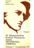 IX międzynarodowy konkurs pianistyczny imienia Fryderyka Chopina