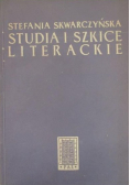 Studia i szkice literackie