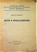 Język a społeczeństwo 1947 r.