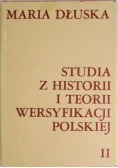 Studia z historii i teorii wersyfikacji polskiej Tom II