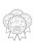 Medal papierowy - Najlepsza babcia 4szt