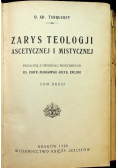 Zarys Teologji ascetycznej i mistycznej, 1928 r